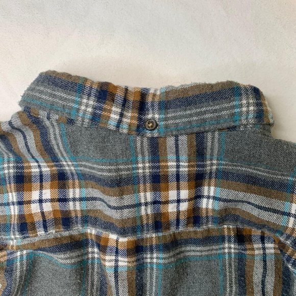 Denim & Flower Fuzzy SLIM FIT Flannel Size XL - Picture 5 of 9